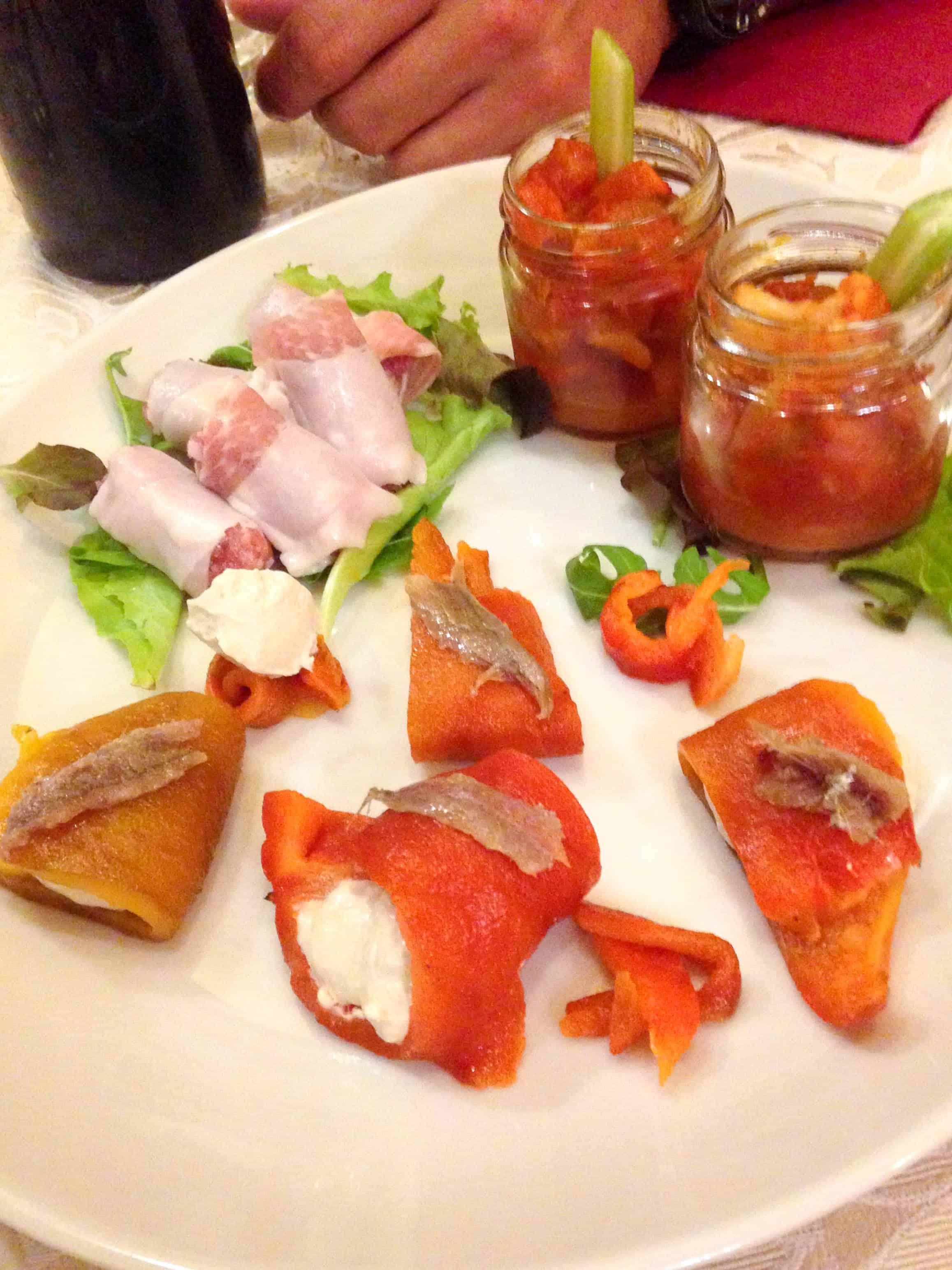 Assorted Antipasto in Torino, Italy