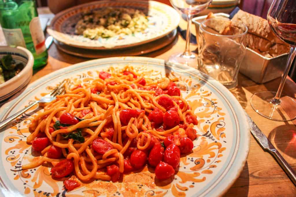 Pasta in Florence, Italy