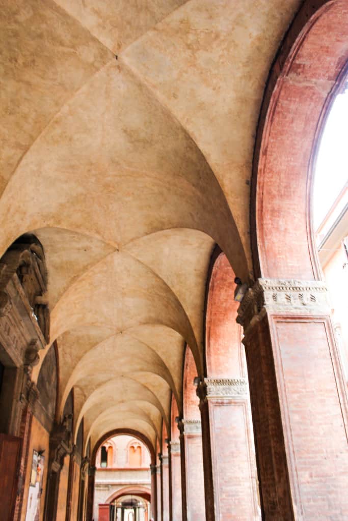 arcades in Bologna, Italy