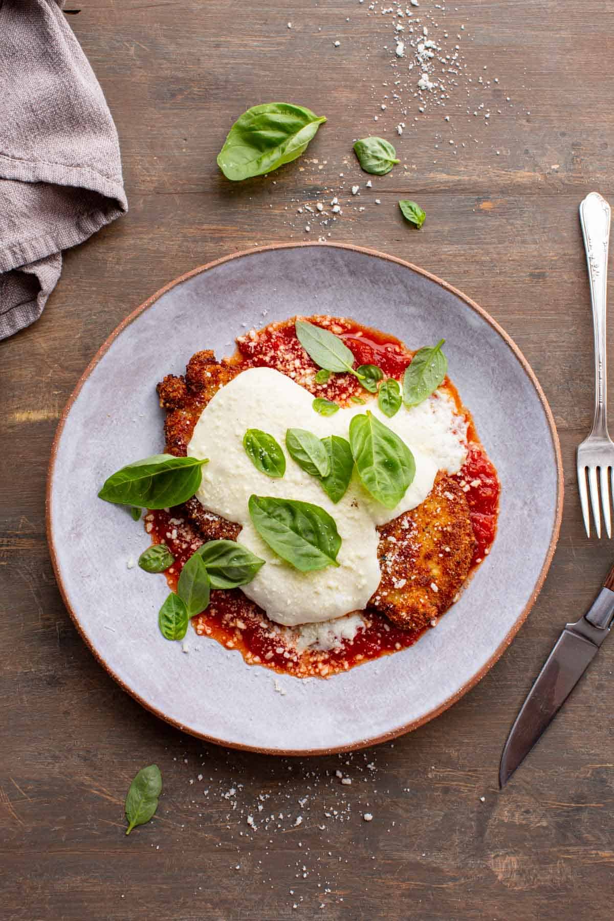 bird's eye view of a classic Italian dish